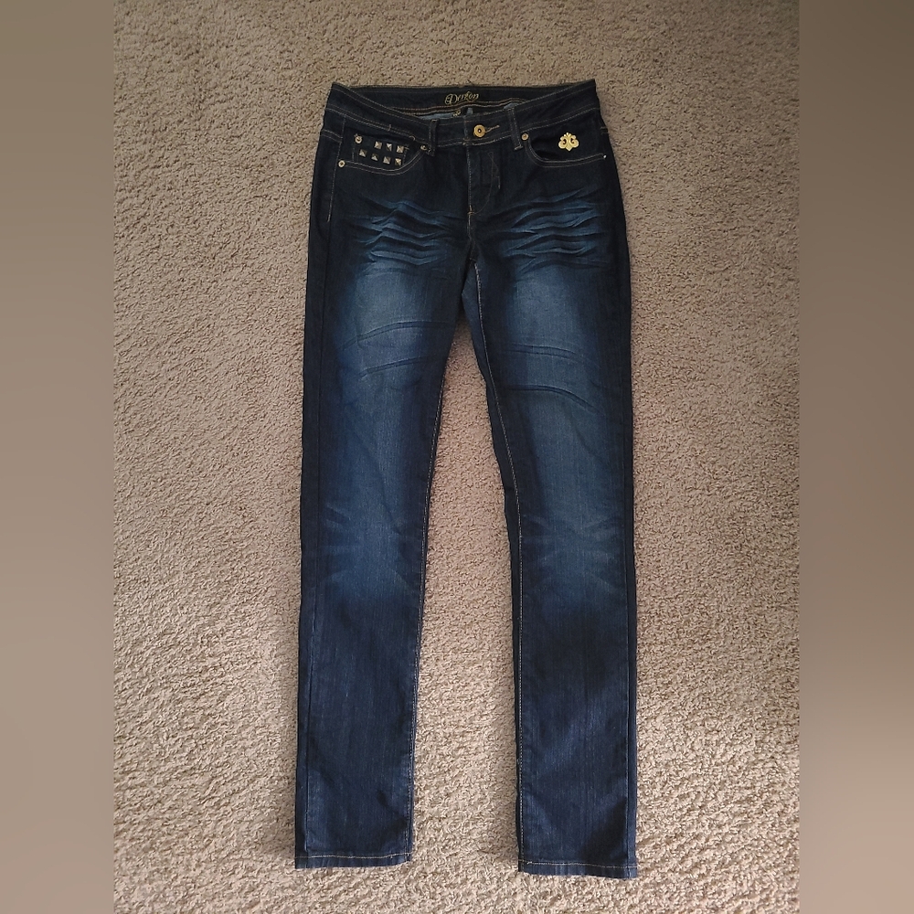 Dereon Women's Midnight Blue Skinny Jeans